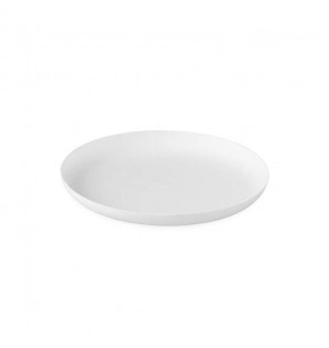 Assiette ronde en bagasse blanche Ø120