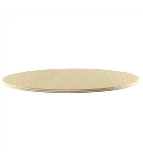 Plateau De Table Rond 600 Mm Effet Bois Vielli Bolero Effet