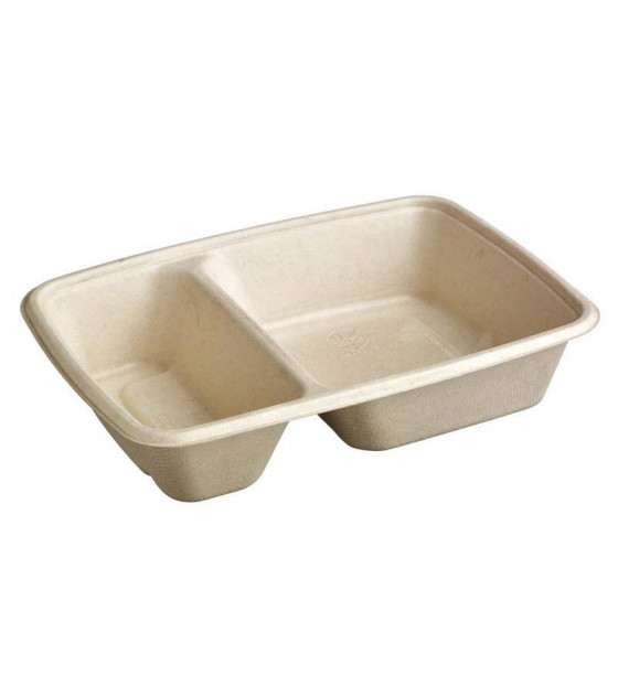 Barquette Faro bagasse 60+30 cl