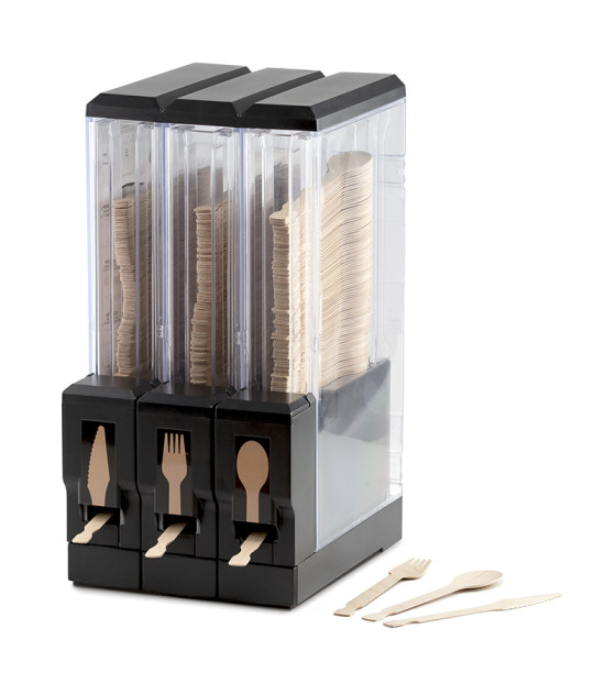 WOODLERY CUTLERY DISPENSER 3 CARTRIDGES